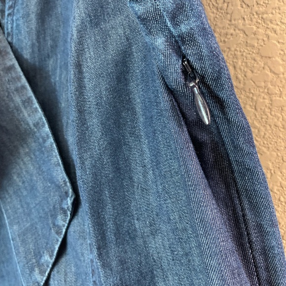 Kate Spade tie-neck denim dress - Picture 5 of 6